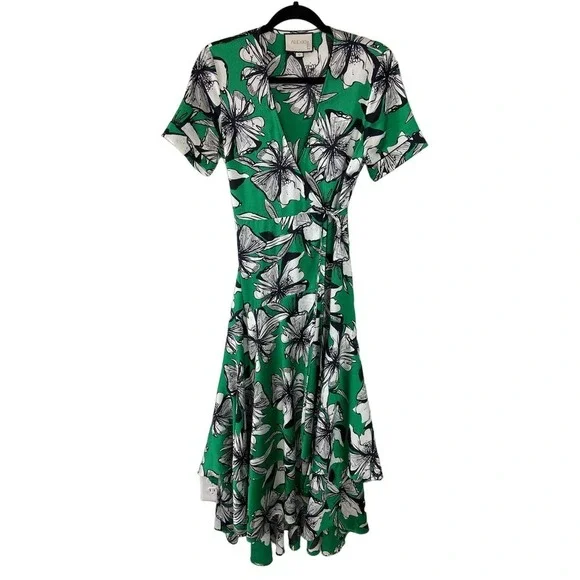 Alexis | Dresses | Alexis Green Floral Deanna Wrap Dress | Poshmark